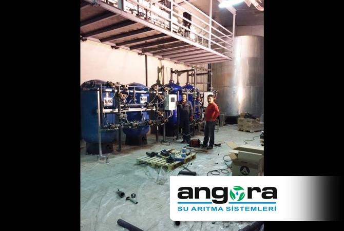 Multi media kum filtre sistemi plc kontrol  Angora su arıtma